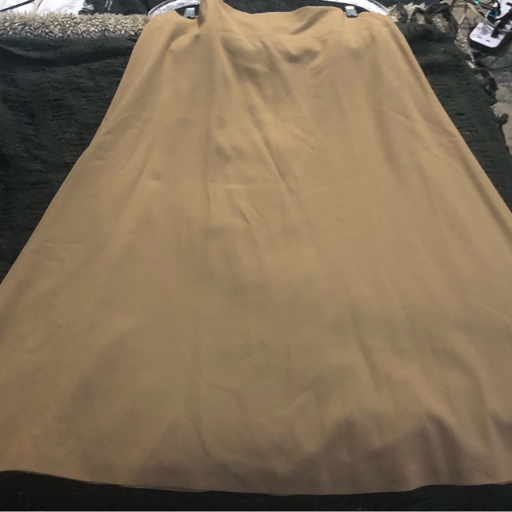 Kate Hill Camel A-Line Skirt